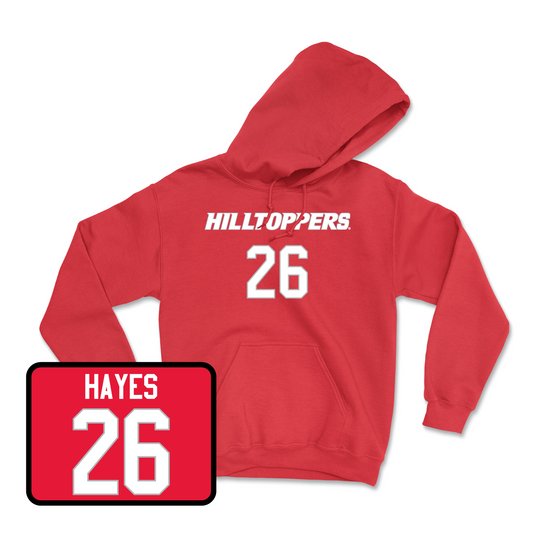 Red Football Hilltoppers Player Hoodie 3 Youth Small / Jarvis Hayes | #26
