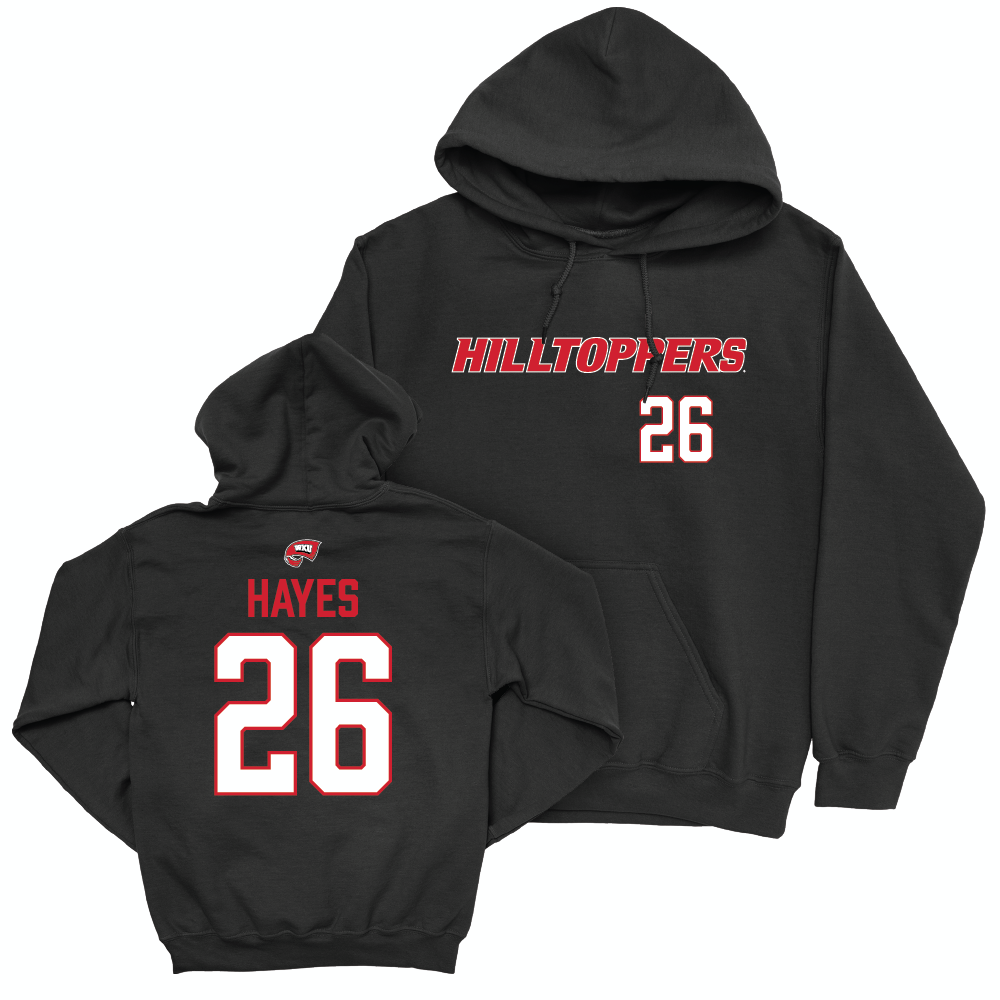 WKU Football Black Hilltoppers Hoodie - Jarvis Hayes | #26 Small