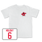White Football Big Red Comfort Colors Tee 3 Large / Jimmy Holiday | #6