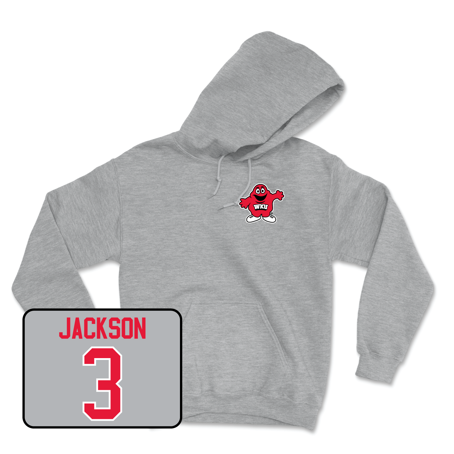 Sport Grey Men's Basketball Big Red Hoodie Small / Jalen Jackson | #3