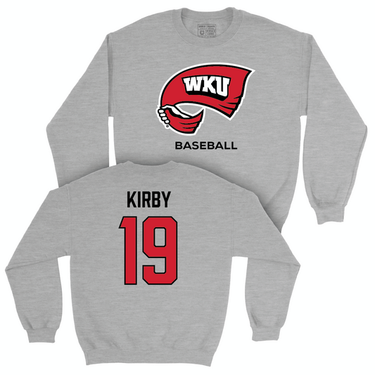 WKU Baseball Sport Grey Classic Crew - Jace Kirby | #19 Small