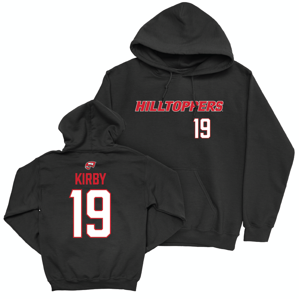 WKU Baseball Black Hilltoppers Hoodie - Jace Kirby | #19 Small