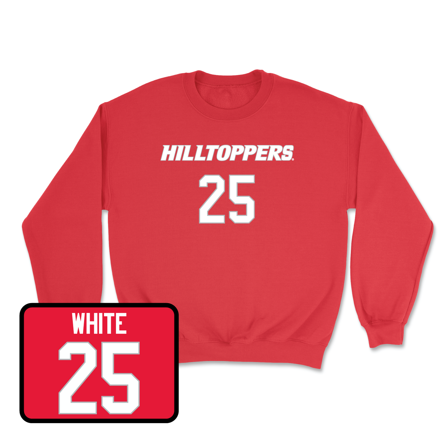 Red Football Hilltoppers Player Crew 3 Medium / Jared White | #25
