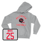 Sport Grey Football Football Helmet Hoodie 3 Small / Jared White | #25