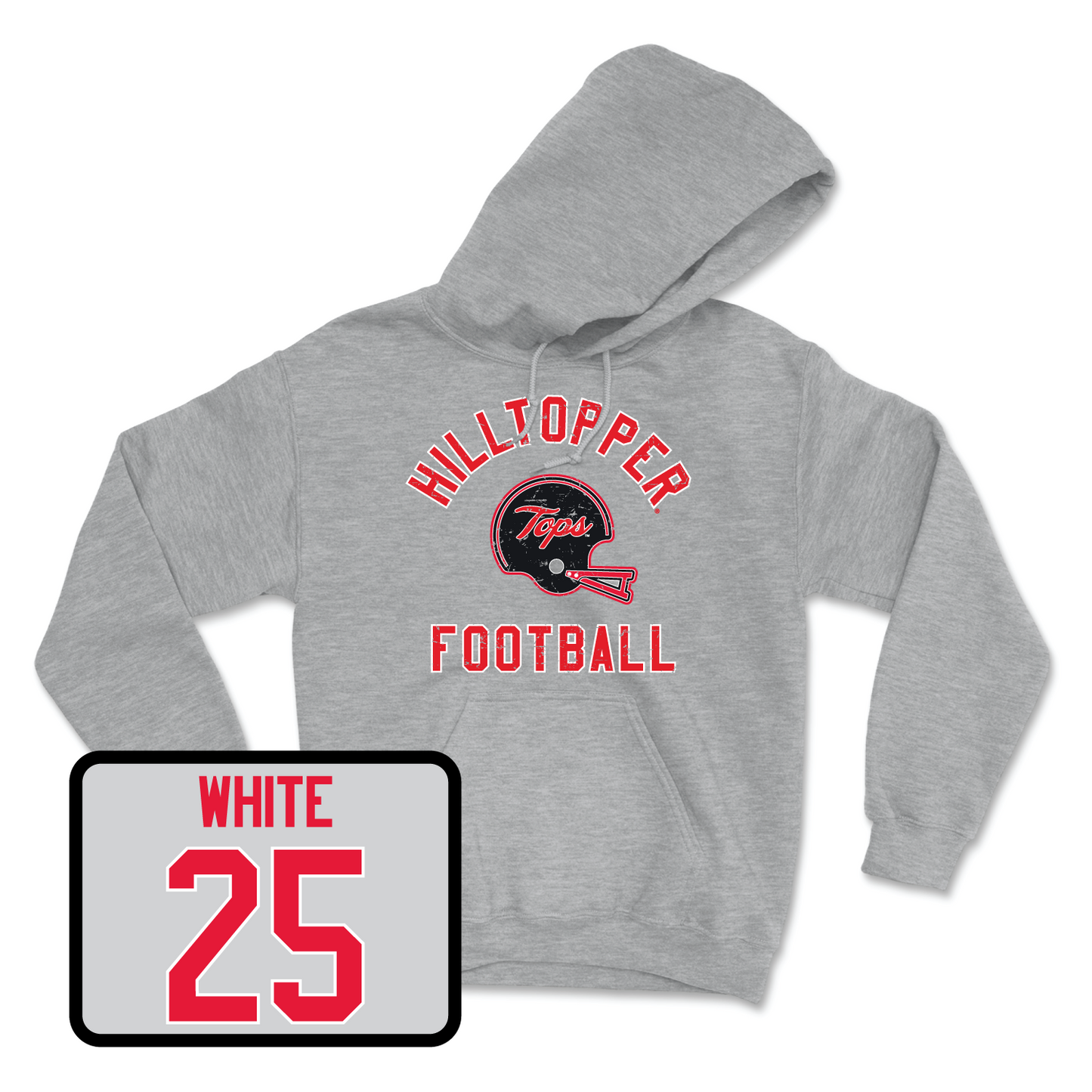 Sport Grey Football Football Helmet Hoodie 3 X-Large / Jared White | #25