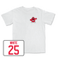 White Football Big Red Comfort Colors Tee 3 Large / Jared White | #25