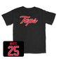 Black Football Tops Tee 3 Youth Large / Jared White | #25