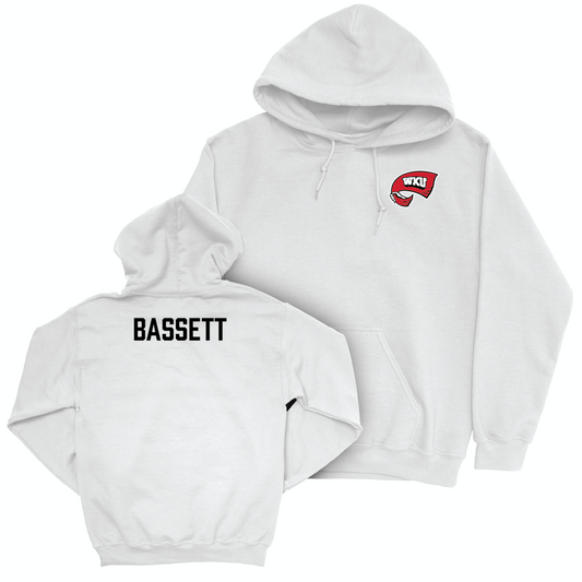 WKU Women's Track & Field White Logo Hoodie - Kynzlei Bassett Small