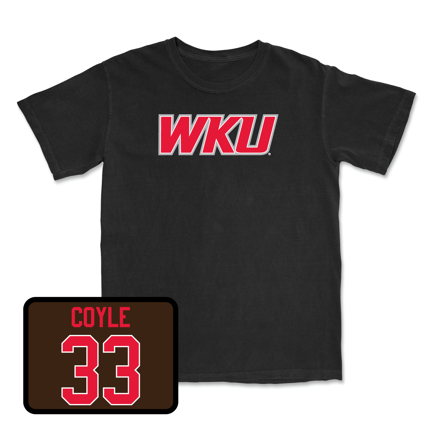 Black Women's Volleyball WKU Tee Small / Kenadee Coyle | #33