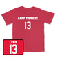 Red Women's Soccer Lady Toppers Player Tee 2 X-Large / Katie Erwin | #13