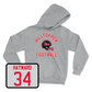 Sport Grey Football Football Helmet Hoodie 4 Small / Koron Hayward | #34