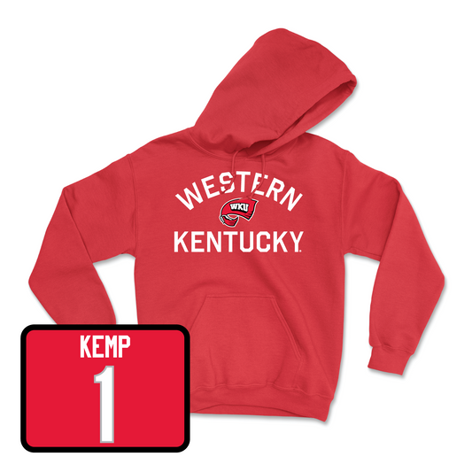 Red Softball Towel Hoodie Youth Small / Kaytlan Kemp | #1