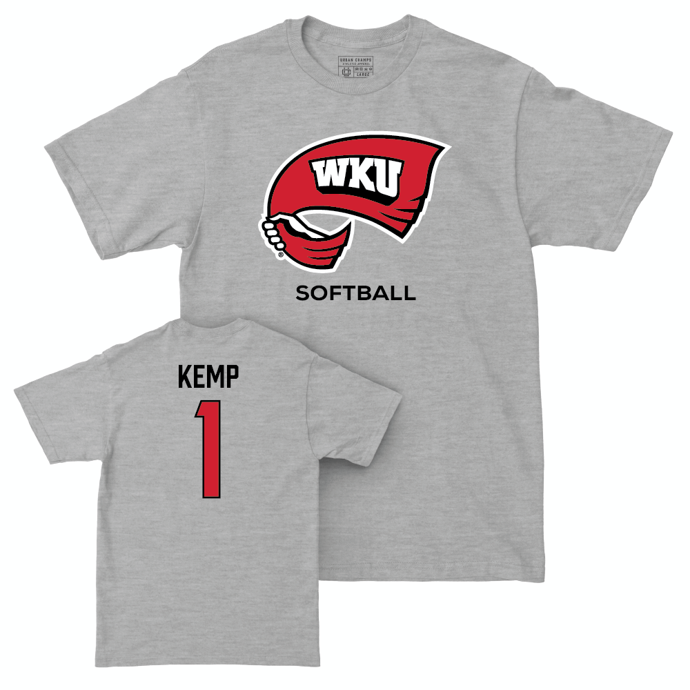 WKU Softball Sport Grey Classic Tee - Kaytlan Kemp | #1 Small