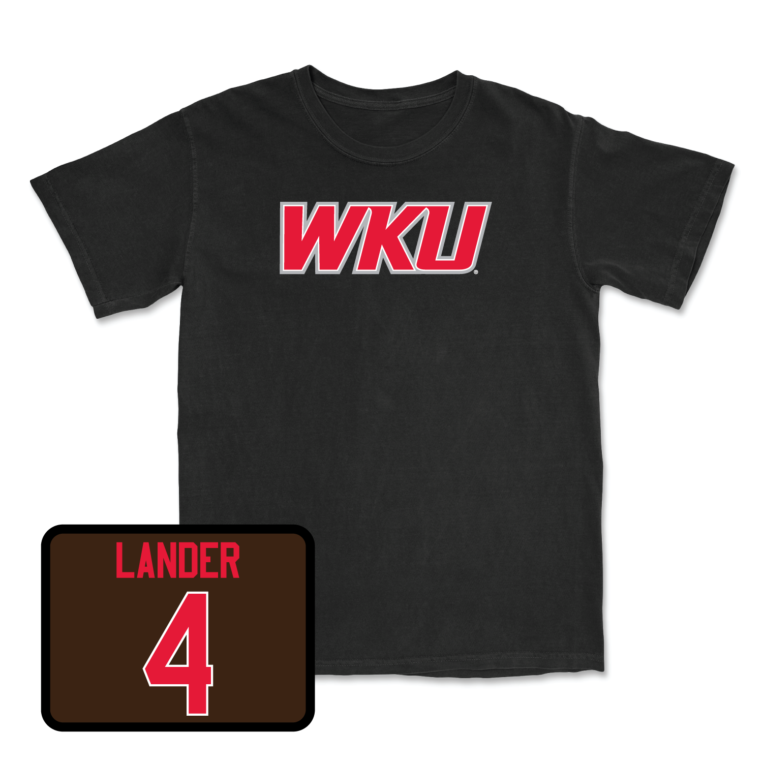 Black Men's Basketball WKU Tee Large / Khristian Lander | #4