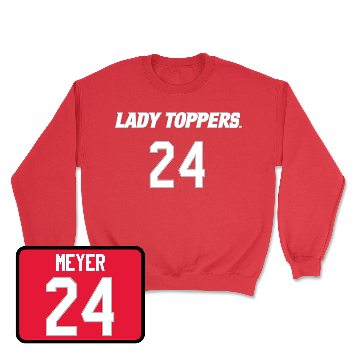 Red Women's Soccer Lady Toppers Player Crew 2 Small / Kayla Meyer | #24