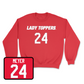 Red Women's Soccer Lady Toppers Player Crew 2 Youth Medium / Kayla Meyer | #24