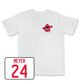 White Women's Soccer Big Red Comfort Colors Tee 2 Small / Kayla Meyer | #24