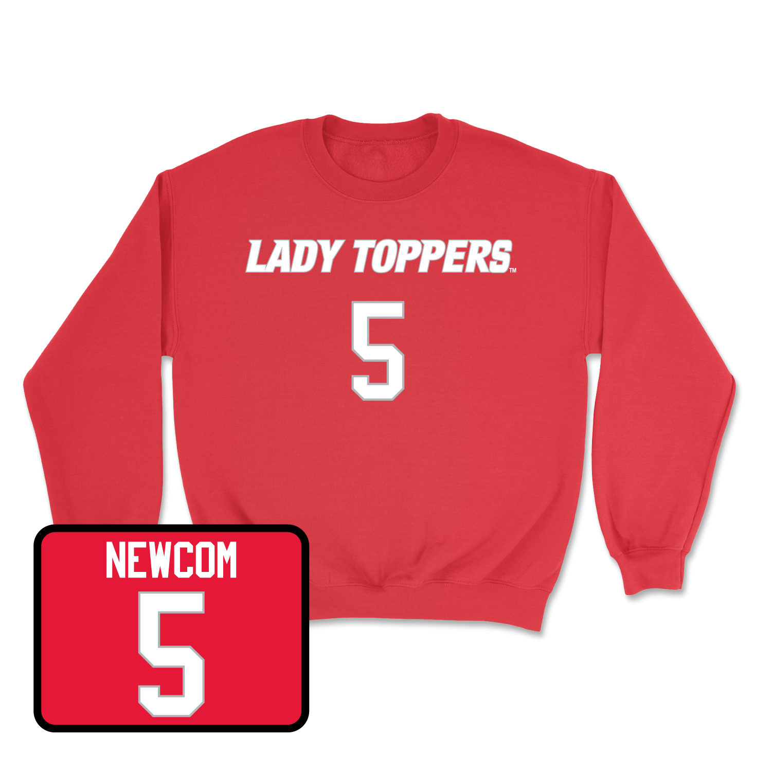 Red Women's Soccer Lady Toppers Player Crew 2 Small / Kenlee Newcom | #5
