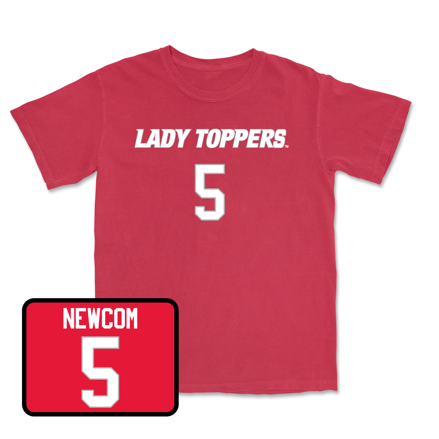 Red Women's Soccer Lady Toppers Player Tee 2 Medium / Kenlee Newcom | #5