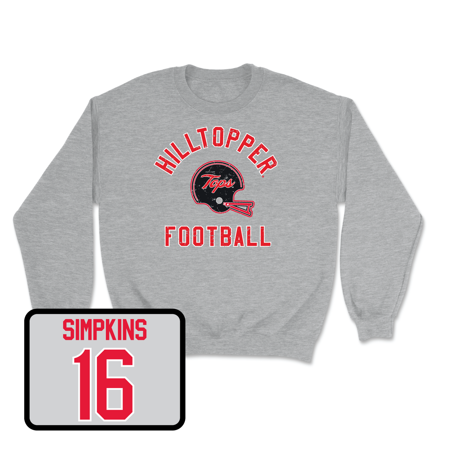 Sport Grey Football Football Helmet Crew 4 Small / Kendrick Simpkins | #16