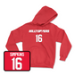 Red Football Hilltoppers Player Hoodie 4 Small / Kendrick Simpkins | #16