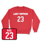 Red Women's Soccer Lady Toppers Player Crew 2 Small / Kendall Wade | #23