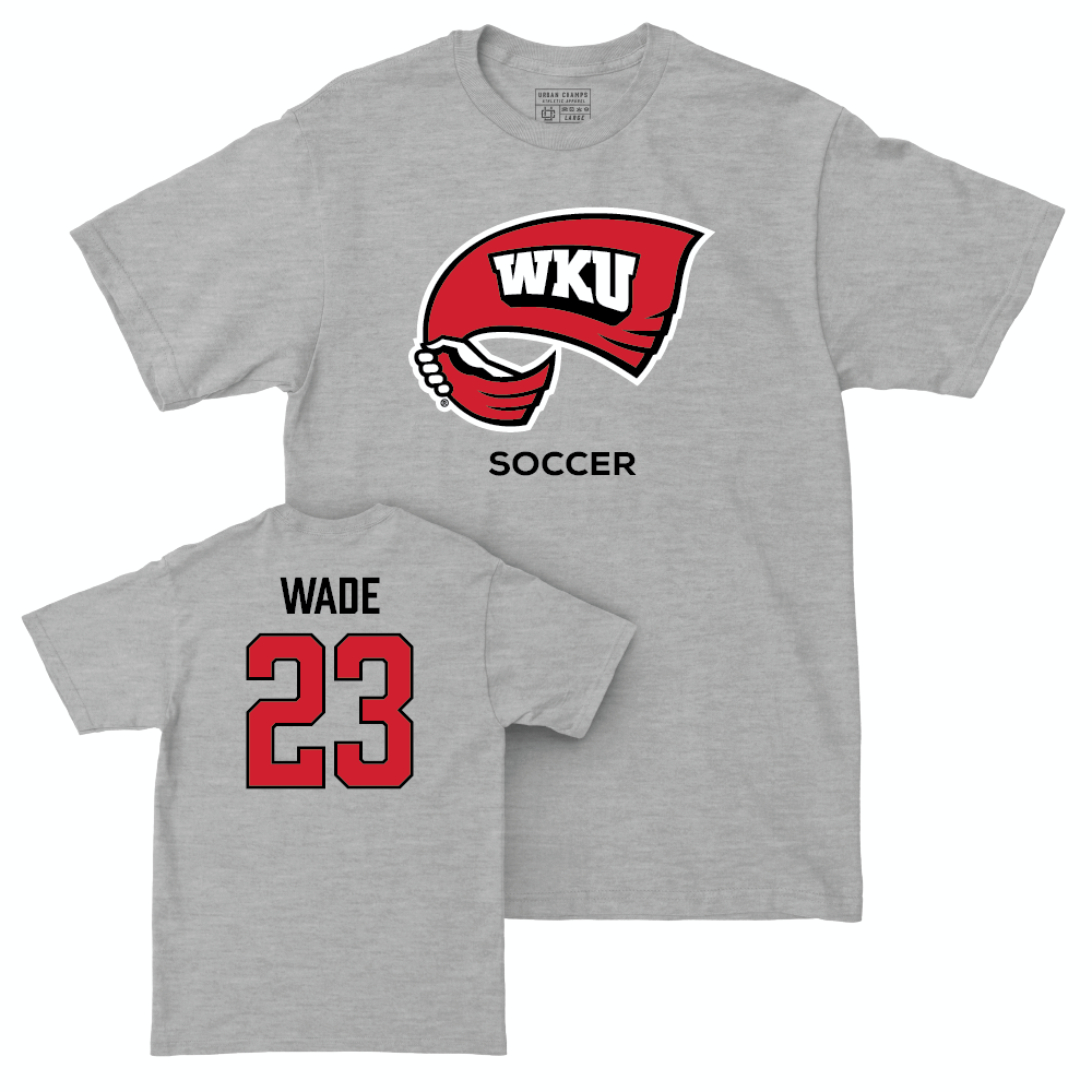 WKU Women's Soccer Sport Grey Classic Tee - Kendall Wade | #23 Small