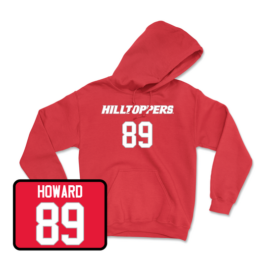 Red Football Hilltoppers Player Hoodie 5 Youth Small / Lofton Howard | #89