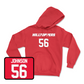 Red Football Hilltoppers Player Hoodie 4 Medium / Leavy Johnson | #56