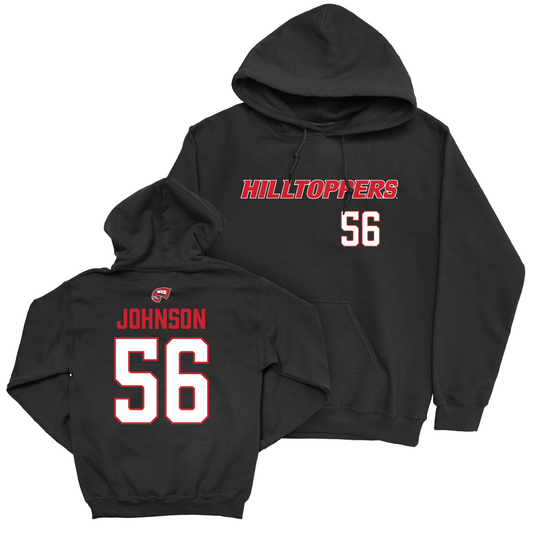 WKU Football Black Hilltoppers Hoodie - Leavy Johnson | #56 Small