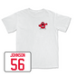 White Football Big Red Comfort Colors Tee 4 Small / Leavy Johnson | #56