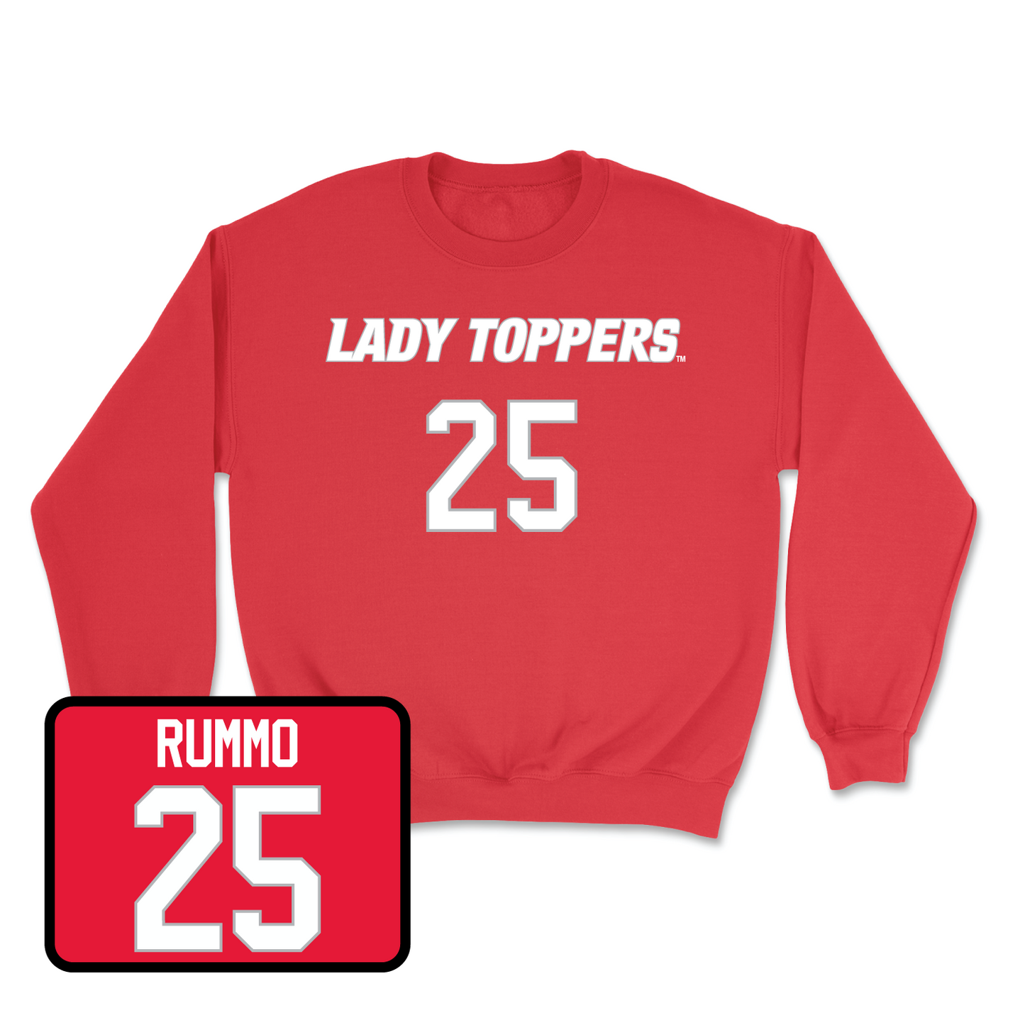 Red Women's Soccer Lady Toppers Player Crew 2 Small / Lily Rummo | #25