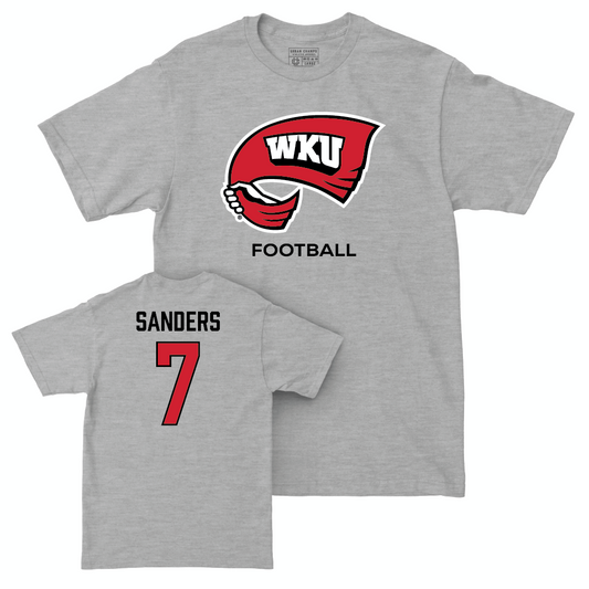 WKU Football Sport Grey Classic Tee - L.T. Sanders | #7 Small