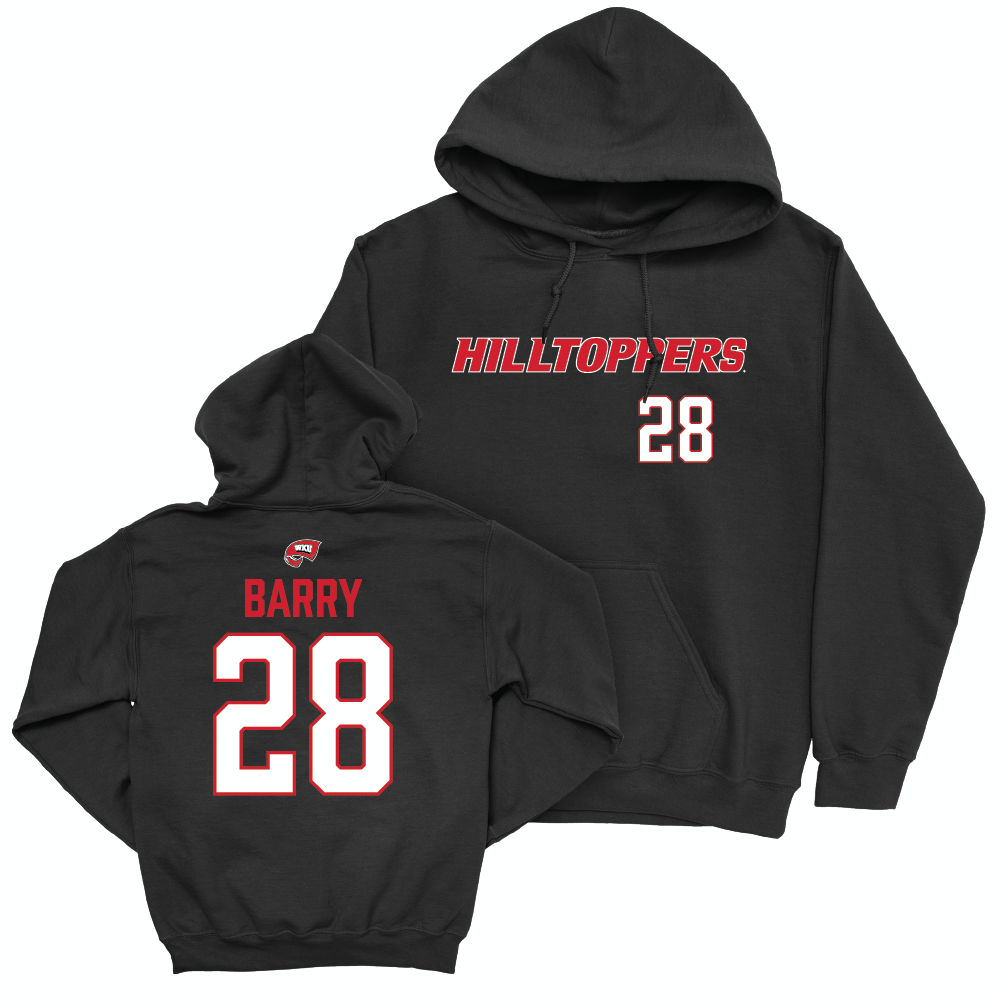 WKU Football Black Hilltoppers Hoodie - Moussa Barry | #28 Small