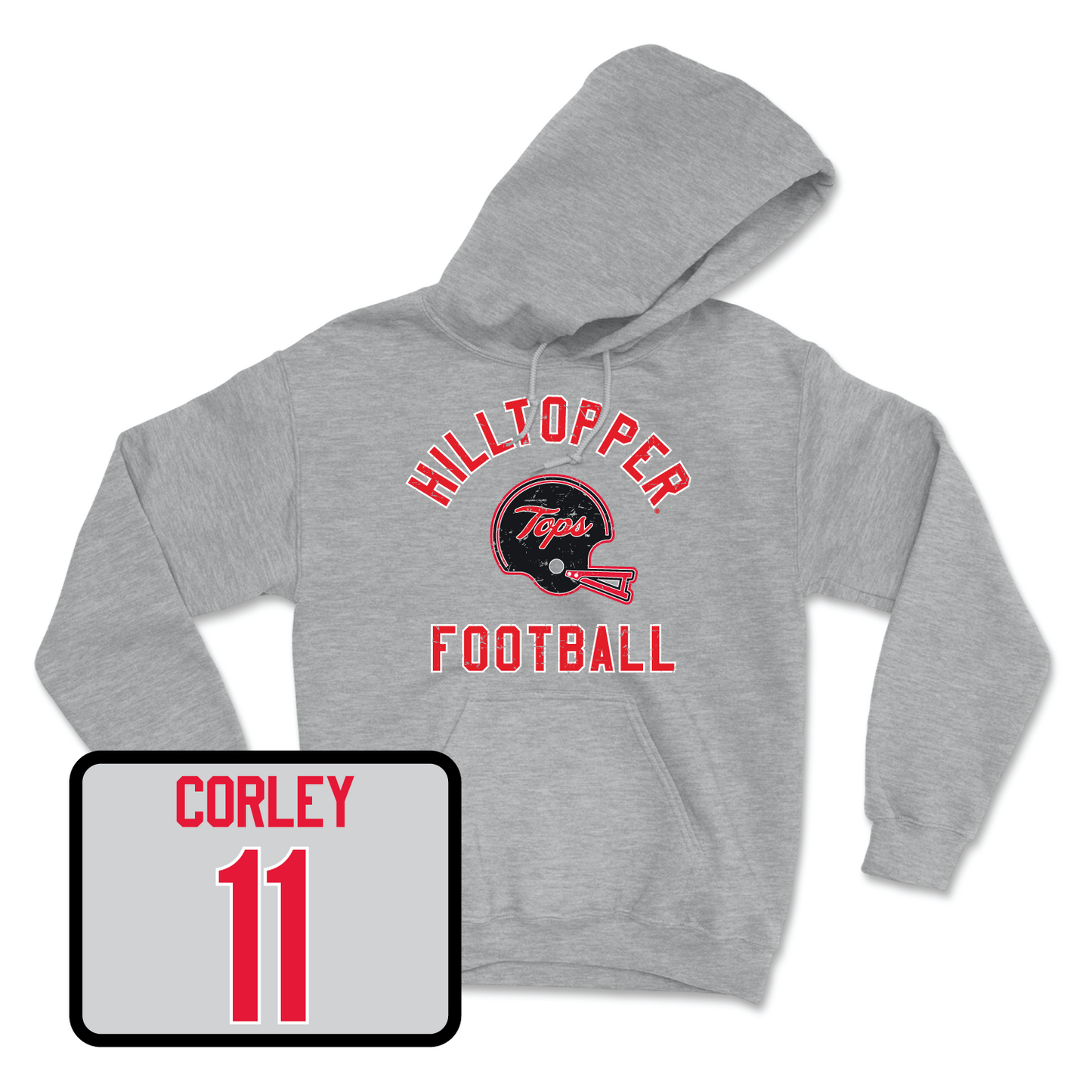 Sport Grey Football Football Helmet Hoodie 5 Small / Malachi Corley | #11