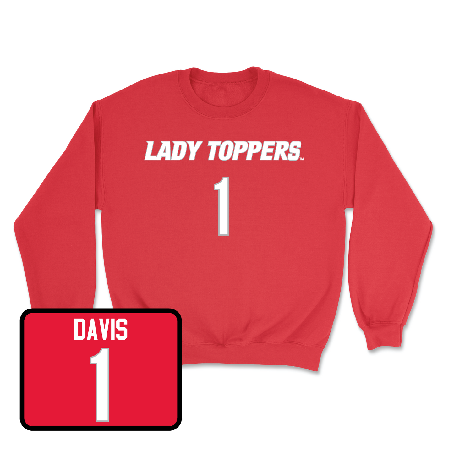 Red Women's Soccer Lady Toppers Player Crew 2 Small / Maddie Davis | #1