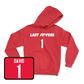 Red Women's Soccer Lady Toppers Player Hoodie 2 Youth Large / Maddie Davis | #1