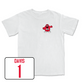 White Women's Soccer Big Red Comfort Colors Tee 2 Youth Large / Maddie Davis | #1