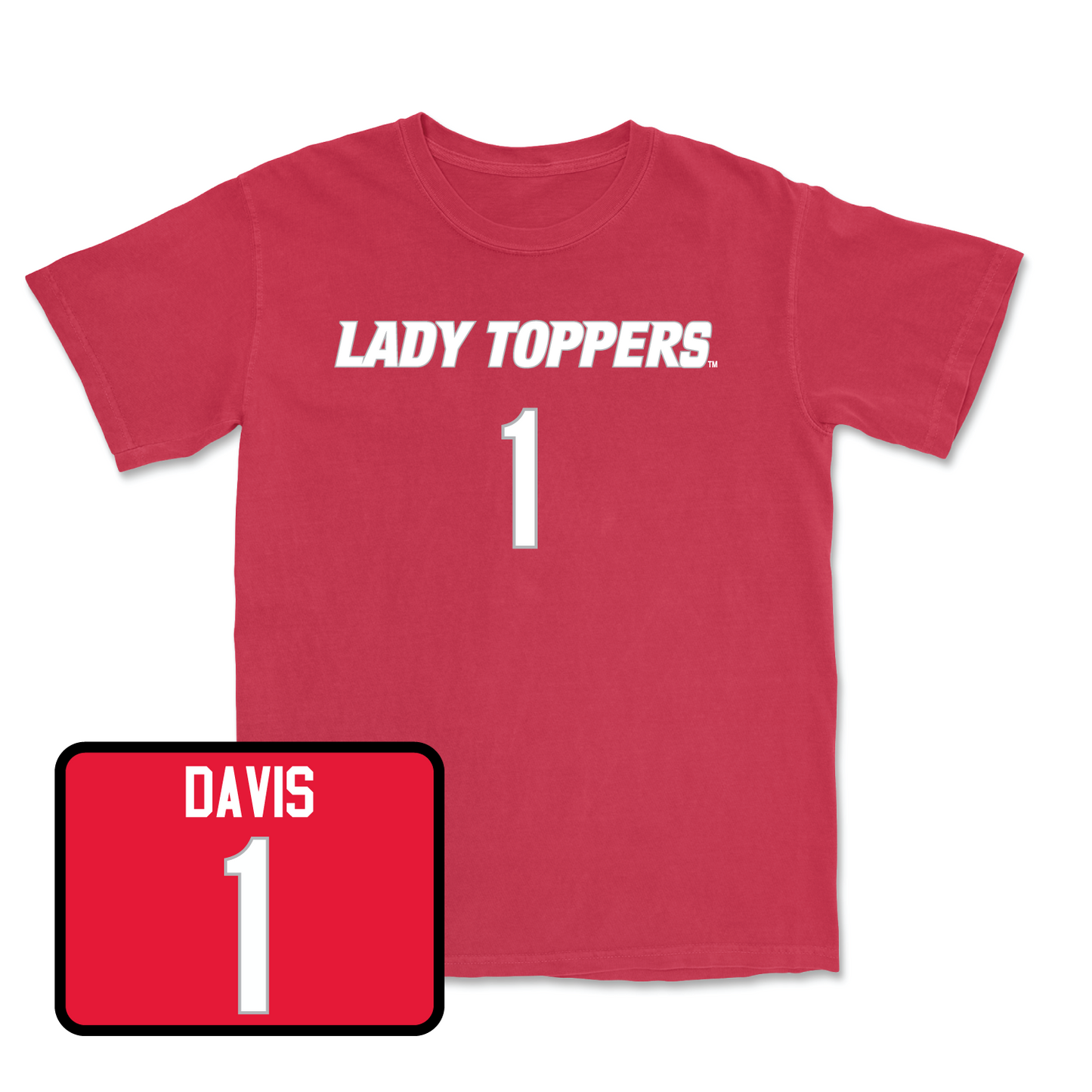 Red Women's Soccer Lady Toppers Player Tee 2 Large / Maddie Davis | #1