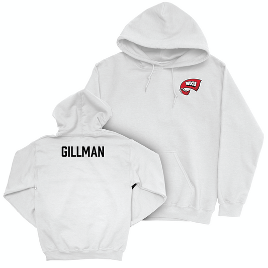 WKU Women's Dancing White Logo Hoodie - Madison Gillman Small