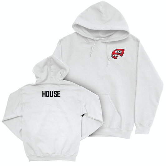 WKU Men's Track & Field White Logo Hoodie - Michael House Small