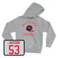 Sport Grey Football Football Helmet Hoodie 5 4X-Large / Marshall Jackson | #53