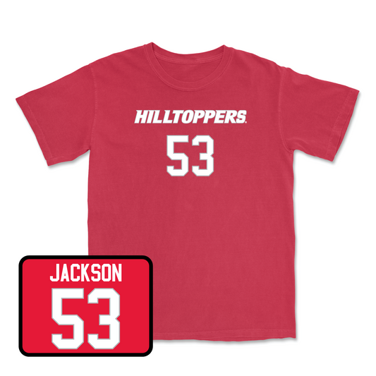 Red Football Hilltoppers Player Tee 5 Youth Small / Marshall Jackson | #53