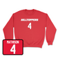 Red Football Hilltoppers Player Crew 5 Small / Michael Mathison | #4