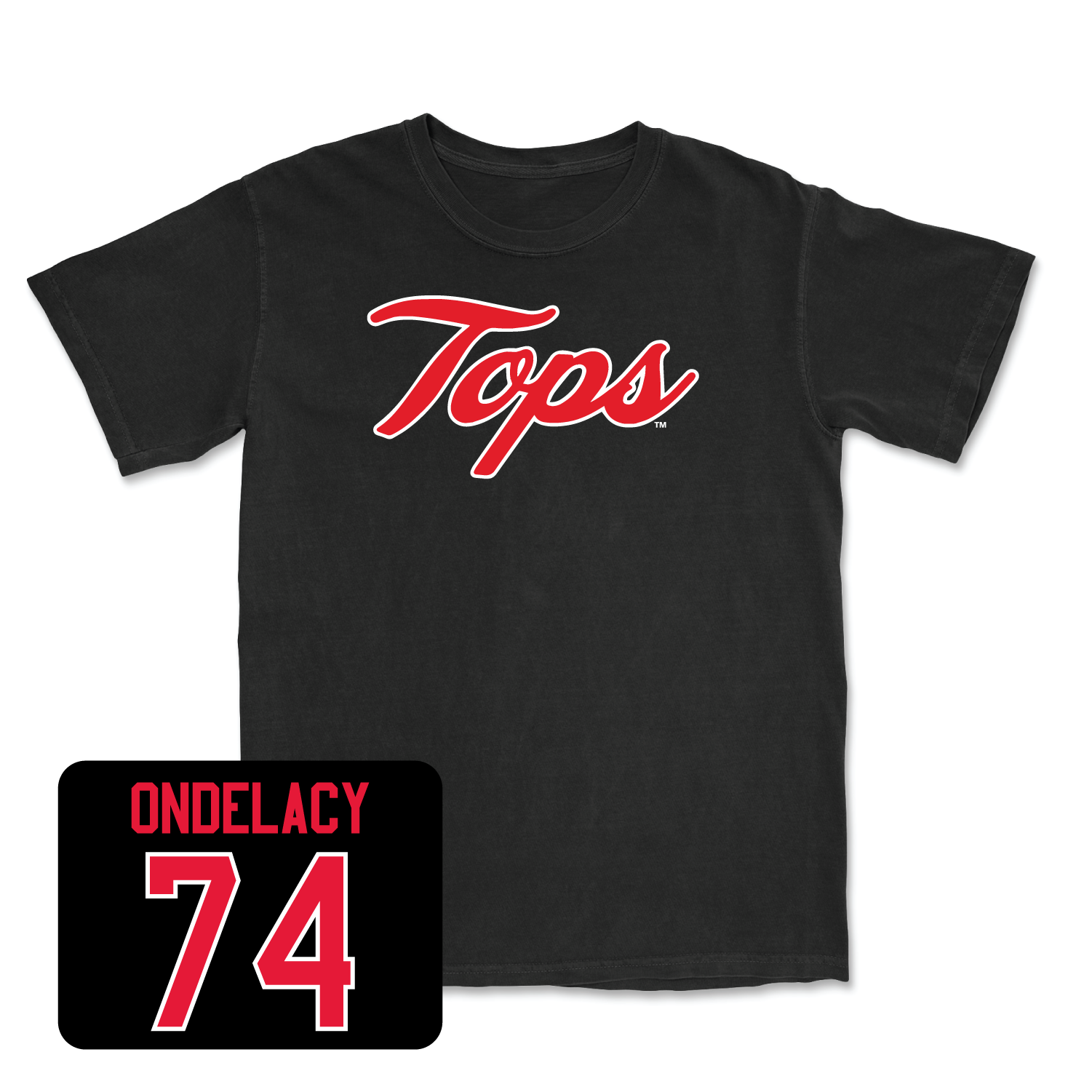 Black Football Tops Tee 5 Youth Small / Michael Ondelacy | #74