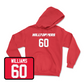 Red Football Hilltoppers Player Hoodie 5 Small / Mason Williams | #60