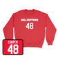 Red Football Hilltoppers Player Crew 6 Large / Niko Cooper | #48