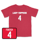 Red Women's Basketball Lady Toppers Player Tee 4X-Large / Nevaeh Foster | #4