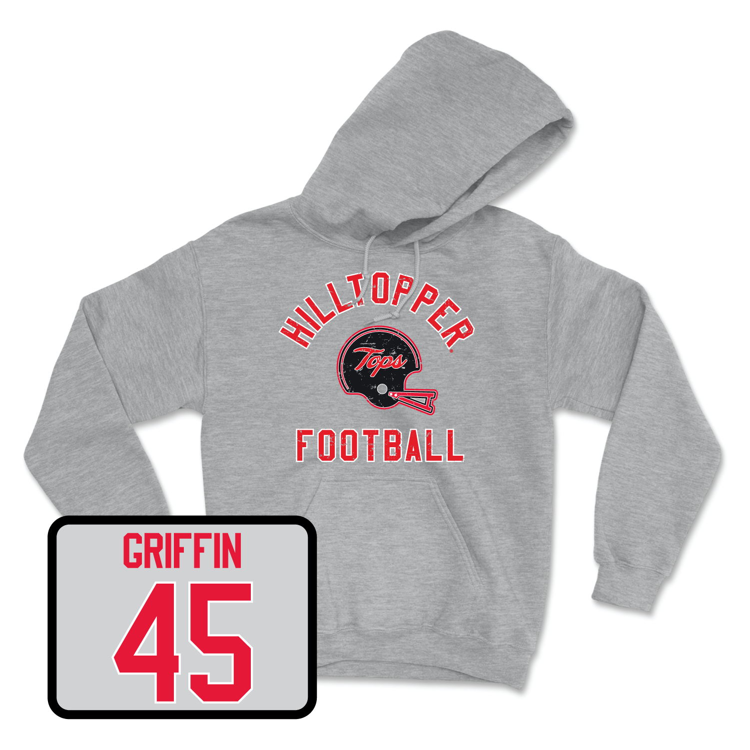 Sport Grey Football Football Helmet Hoodie 6 Youth Small / Nathan Griffin | #45