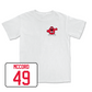 White Football Big Red Comfort Colors Tee 6 Youth Small / Nolan Mccord | #49